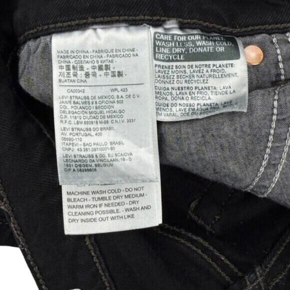 Levi's Premium Wedgie Icon Jean in Black Desert Womens Size 24 - Picture 7 of 11